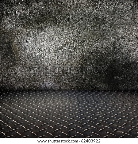 room , floor grunge cement wall background