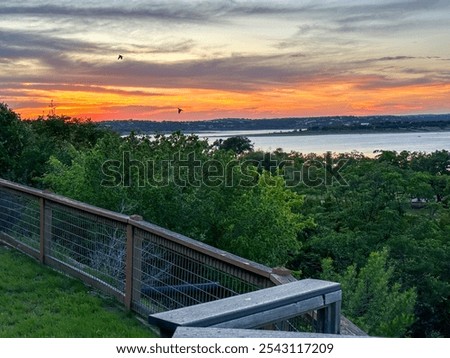 Similar – Image, Stock Photo Cloud drama and lakeside with reflection in moor lake