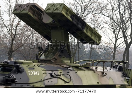 BELGRADE-FEBRUARY 13:Serbian armed forces military exercise \