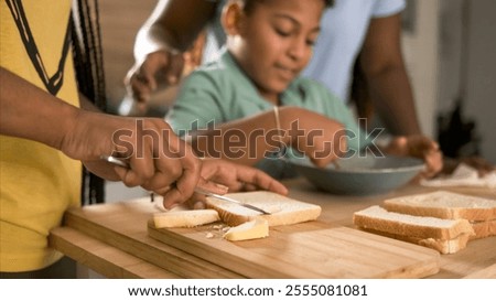 Similar – Image, Stock Photo Crop woman with slice of lemon