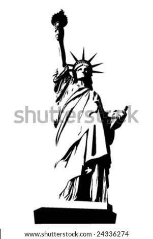 Statue Of Liberty Stock Vector Illustration 24336274 : Shutterstock