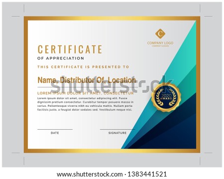 Distributor Certificate and golden certificate
