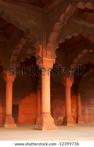India, Agra. Palace inside of the Red Fort