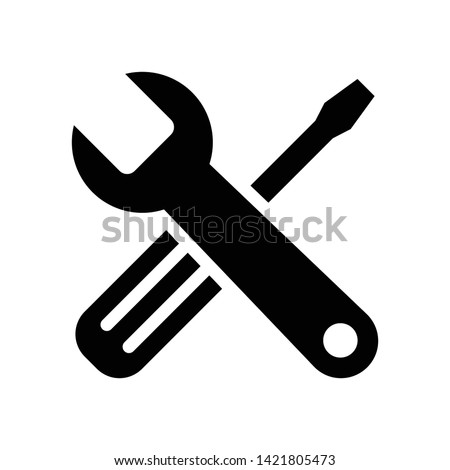 Tools icon flat vector illustration design isolated on white background
