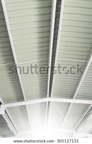 white light Corrugated metal texture surface or galvanize steel background