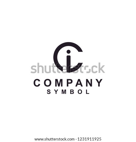 Initial/Monogram CI IC logo design inspiration Stock fotó © 