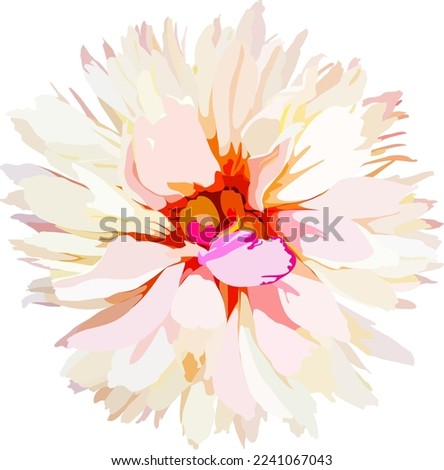 Flower vector. Beautiful flower illustration.