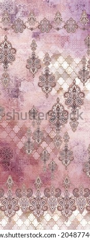 Seamless classic paisley print with textured background. Seamless paisley digital background and design for shawl and scarf  Photo stock © 