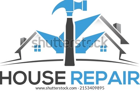 House Repair Logo Hammer Logo Real Estate Logo