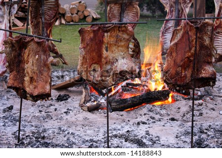 Medieval And Rustic Barbecue Stock Photo 14188843 : Shutterstock