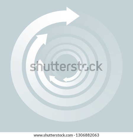 Rotating Arrows, Symbol Graphics,Whirlpool image,