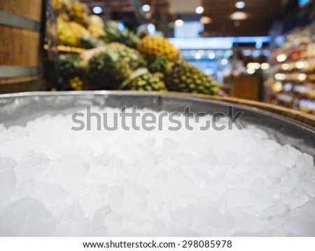 Crushed ice Fresh Food and drink Mock up Display