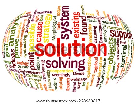 Sphere Effect Of Word Clouds Of Solution And Its Related