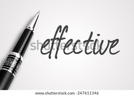 pen writes effective on paper