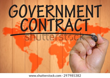The hand writing government contract