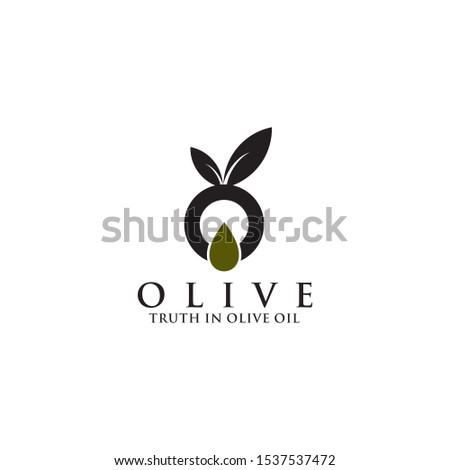 Olive oil logo icon design vector template