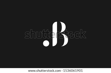 Beautiful JB letter logo vector design Photo stock © 