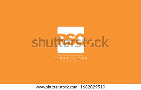 RSC Letter Logo Design Template Vector Foto stock © 
