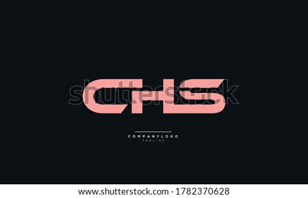CHS Letter Business Logo Design Alphabet Icon Vector Symbol