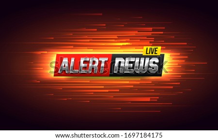 Alert news background. Vector template for your design.