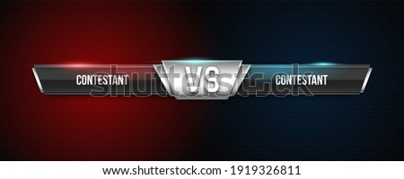 Versus background. Sport battle template. Vector illustration.