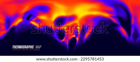 Heat map. Abstract infrared thermographic background. Vector illustration.