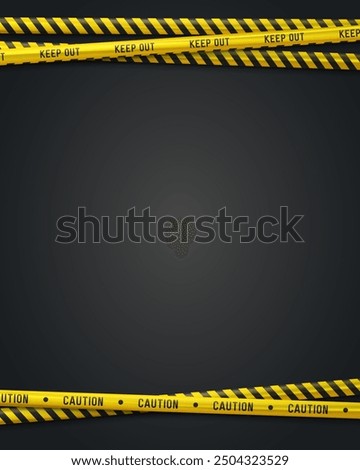 Similar – Image, Stock Photo barrier tape cordon