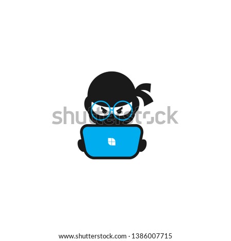 ninja geek tech logo icon