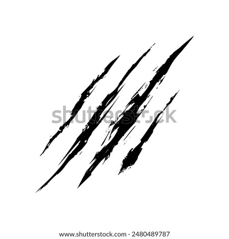 Beast Claws Scratches Vector Isolated