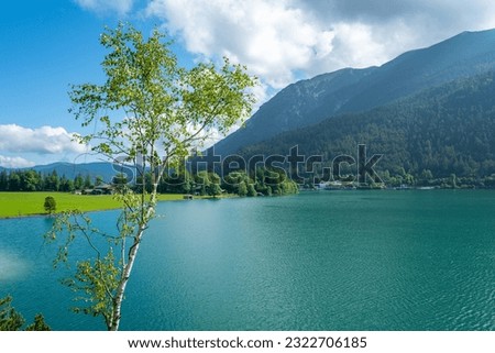 Similar – Image, Stock Photo Hiking at the Achensee
