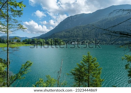 Similar – Image, Stock Photo Hiking at the Achensee