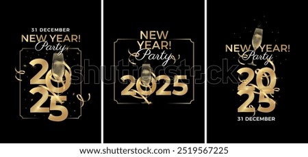 Similar – Image, Stock Photo New Years Eve celebration concept background.Medical mask with the numbers 2021 and Champagne bottle with glasses .Covid-19 New Year concept