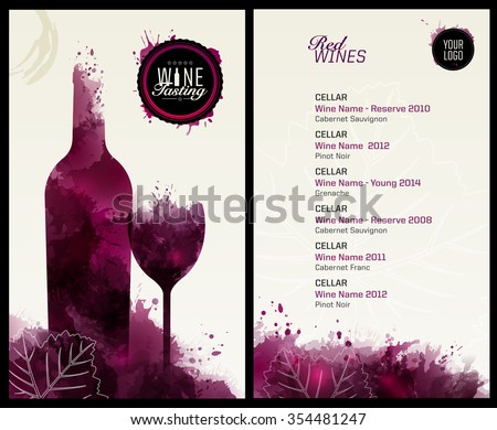 royalty-free template list or wine tasting.… #278161778 stock royalty-free template list or wine tasting.… #278161778 stock, Presentation templates