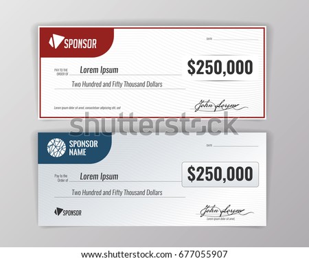 Template for event-winning check. Geometric background. Vector