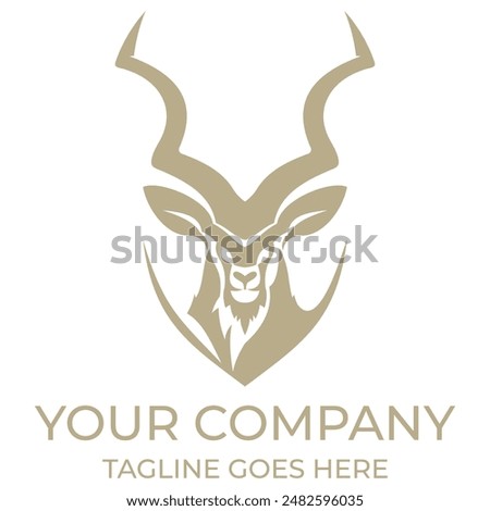 antelope logo vector illustrations design icon logo template