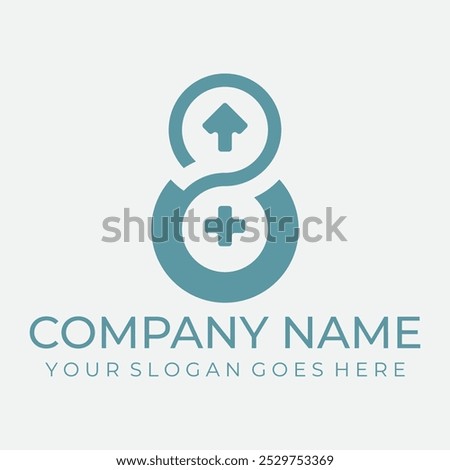 Gender symbol logo design number 8