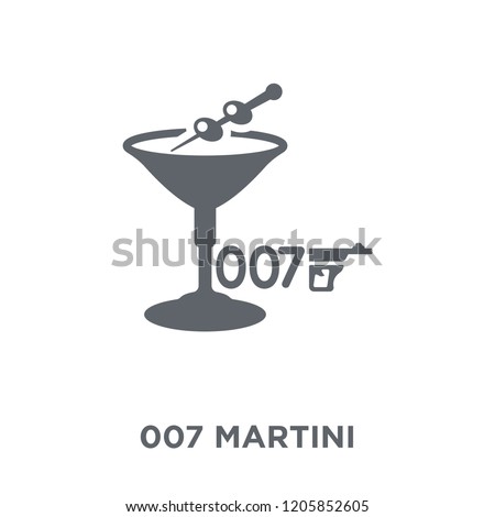 007 Martini icon. 007 Martini design concept from Drinks collection. Simple element vector illustration on white background.