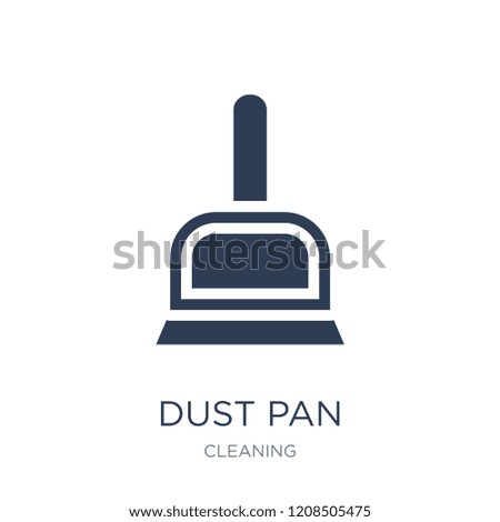 Dust pan icon. Trendy flat vector Dust pan icon on white background from Cleaning collection, vector illustration can be use for web and mobile, eps10