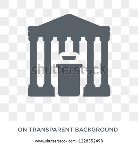 London Stock Exchange icon. Trendy flat vector London Stock Exchange icon on transparent background from Business  collection. 