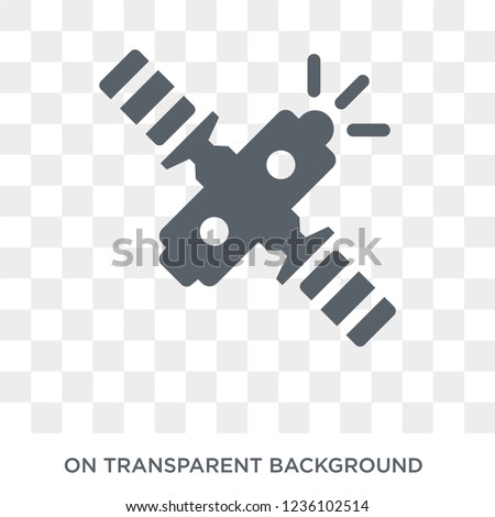Big Satellite icon. Trendy flat vector Big Satellite icon on transparent background from hardware collection. 