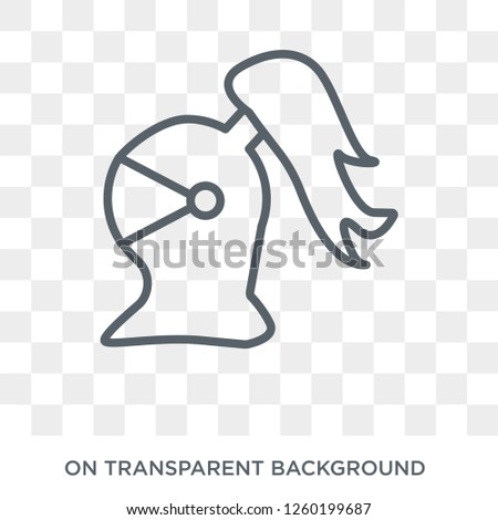 Knight icon. Trendy flat vector Knight icon on transparent background from Fairy Tale collection. High quality filled Knight symbol use for web and mobile