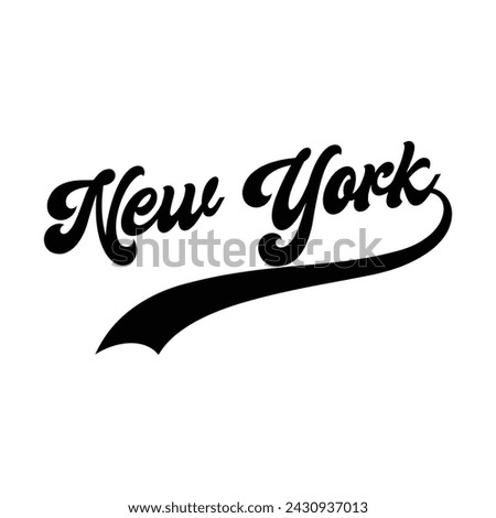 New York typography design vector, usa state shirt design vector. Jersey design vector, T-shirt design for usa
