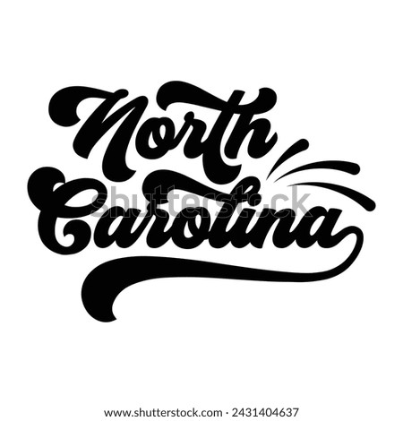 North Carolina typography design vector, usa state shirt design vector. North Carolina Jersey design vector, T-shirt design for usa