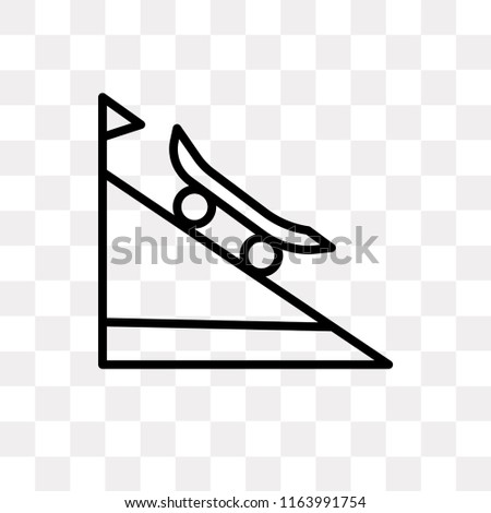 Ramp vector icon isolated on transparent background, Ramp logo concept