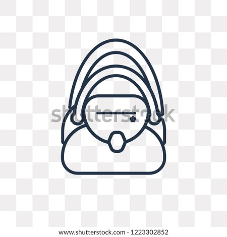 Bag vector outline icon isolated on transparent background, high quality linear Bag transparency concept can be used web and mobile