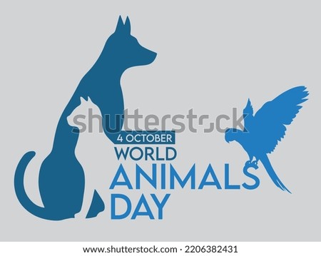 world animal protection day 4 october poster design turkish: hayvanlari koruma günü