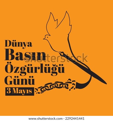 3 may world press freedom day. turkish: 3 mayis. dunya basin ozgurlugu gunu
