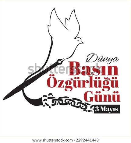 3 may world press freedom day. turkish: 3 mayis. dunya basin ozgurlugu gunu