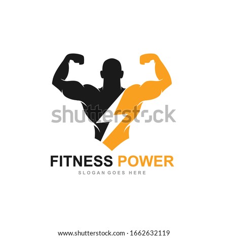 Fitness Gym logo design template, design for gym and fitness club, vector illustration