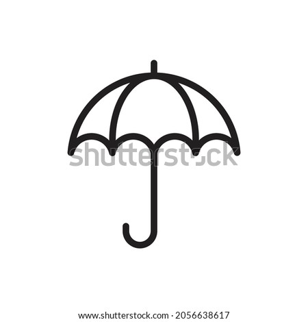 Umbrella icon. Umbrella icon in line style. Vector illustration